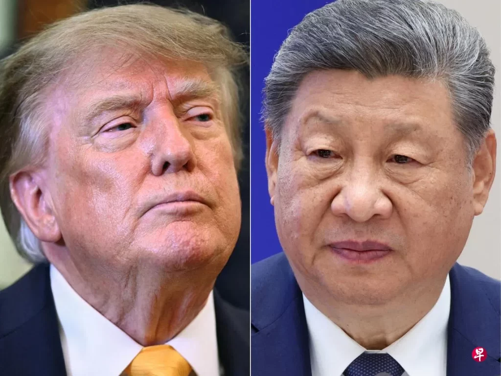 中国国家主席习近平(右)将于9月23日启程访美,预计于星期四抵达美国进行国事访问,与美国总统特朗普会晤。(法新社档案照片)